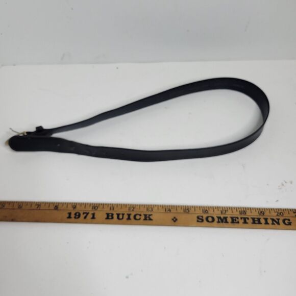 Pierre Leather Belt Cardin Blue 32/80 - Imported Cowhide Cowboy Dress Preppy - Picture 6 of 16